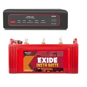 Exide 850VA Home Inverter UPS and Inva Tubular 150AH Battery Combo