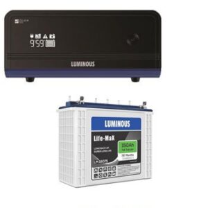 Luminous 1100VA Home Inverter UPS + 150AH Life Max Tall Tubular Battery Combo