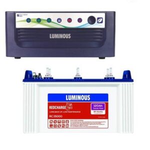 Luminous 850VA Sinewave Home UPS + 120AH Tubular Battery Combo