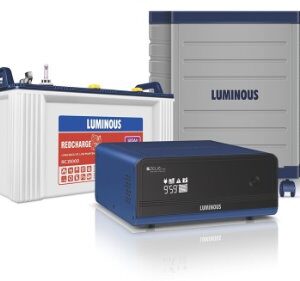 Luminous Zelio 1100 + Red charge15000 120 Ah Tubular Battery + Trolley